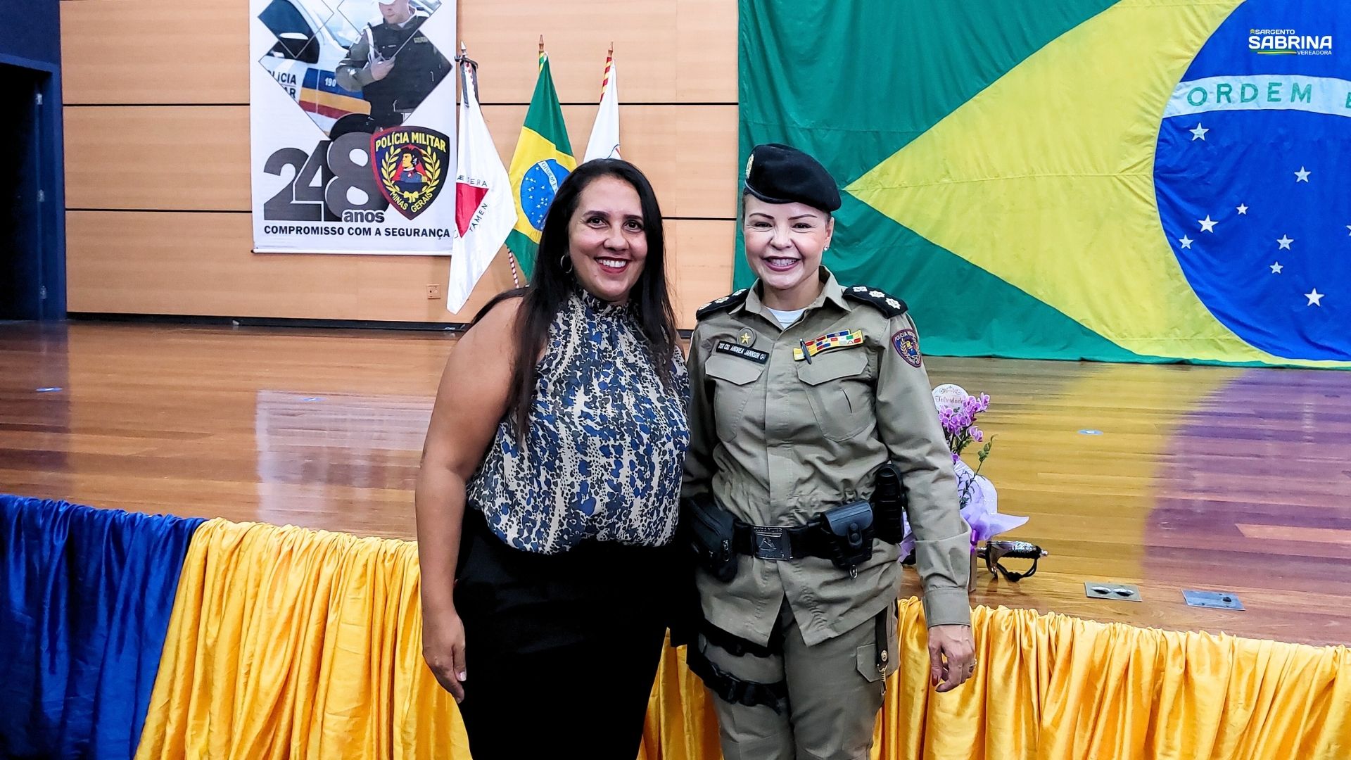 Nova Comandante 8º Cia Ind PM Lagoa Santa - Tenente Coronel Andréia Danielle Janhsen Mendes